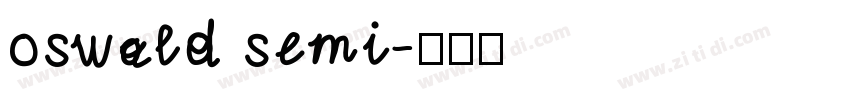 oswald semi字体转换